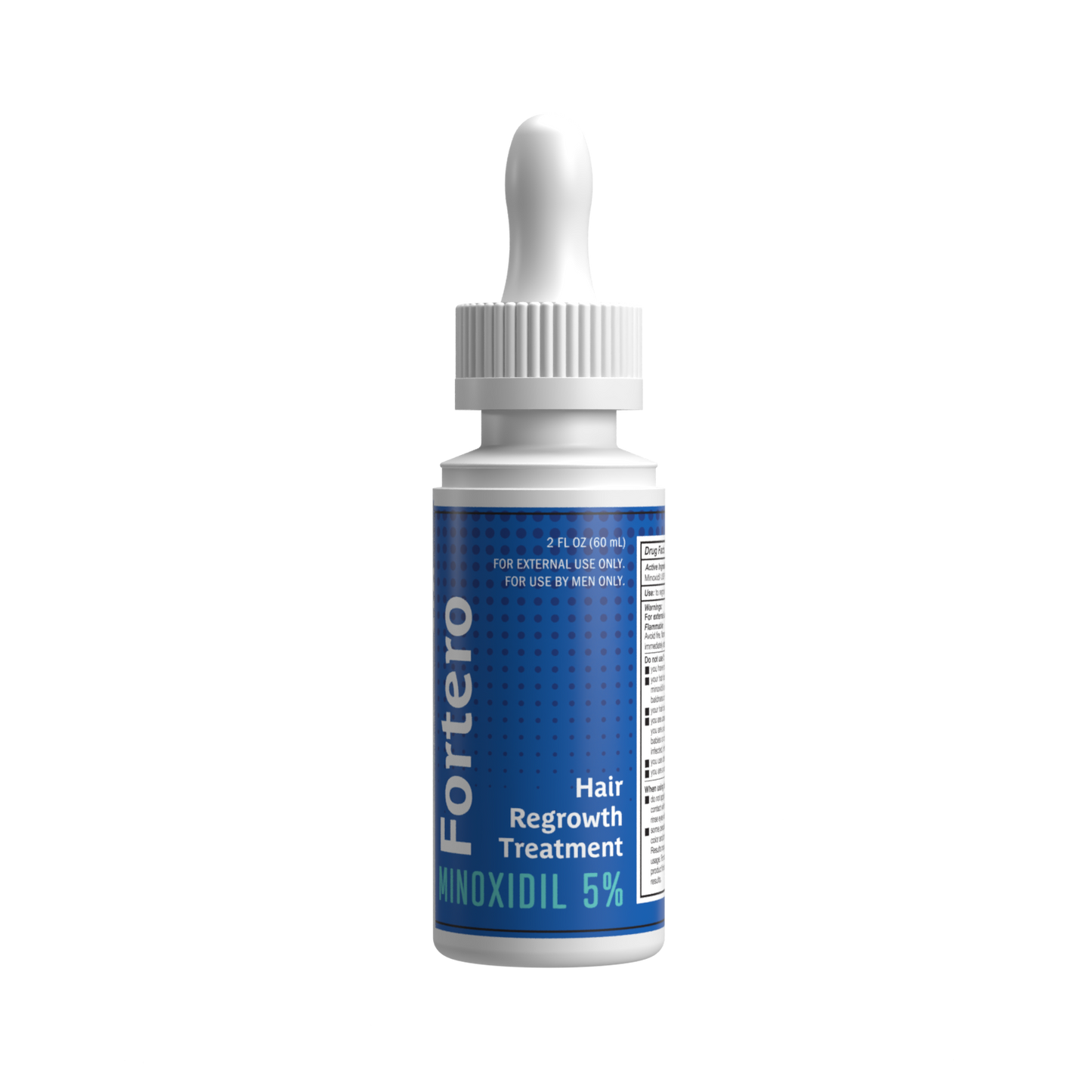 Fortero Minoxidil 5% Hair Regrowth Treatment for Men - FDA-approved Hair Loss Treatment, 2fl Oz - 1-Month Use