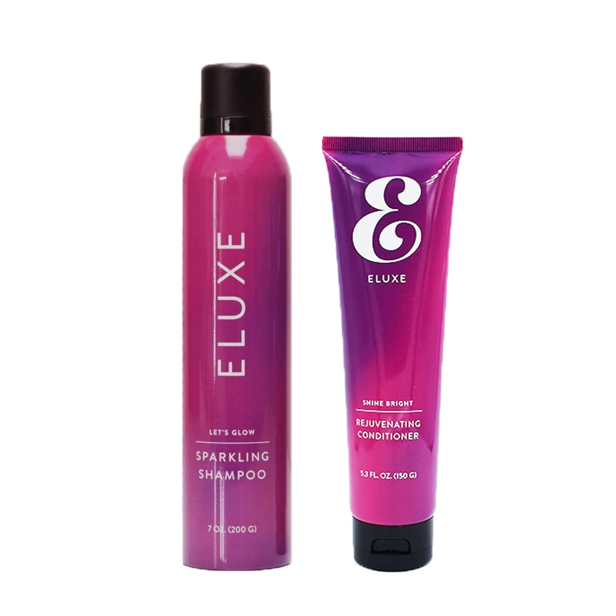 ELUXE Shampoo and Conditioner Go Glow Kit for Thicker, Fuller Hair, Hair Damage Repair – Remove Brassiness & Split End Conditioner for Long Damaged Hair
