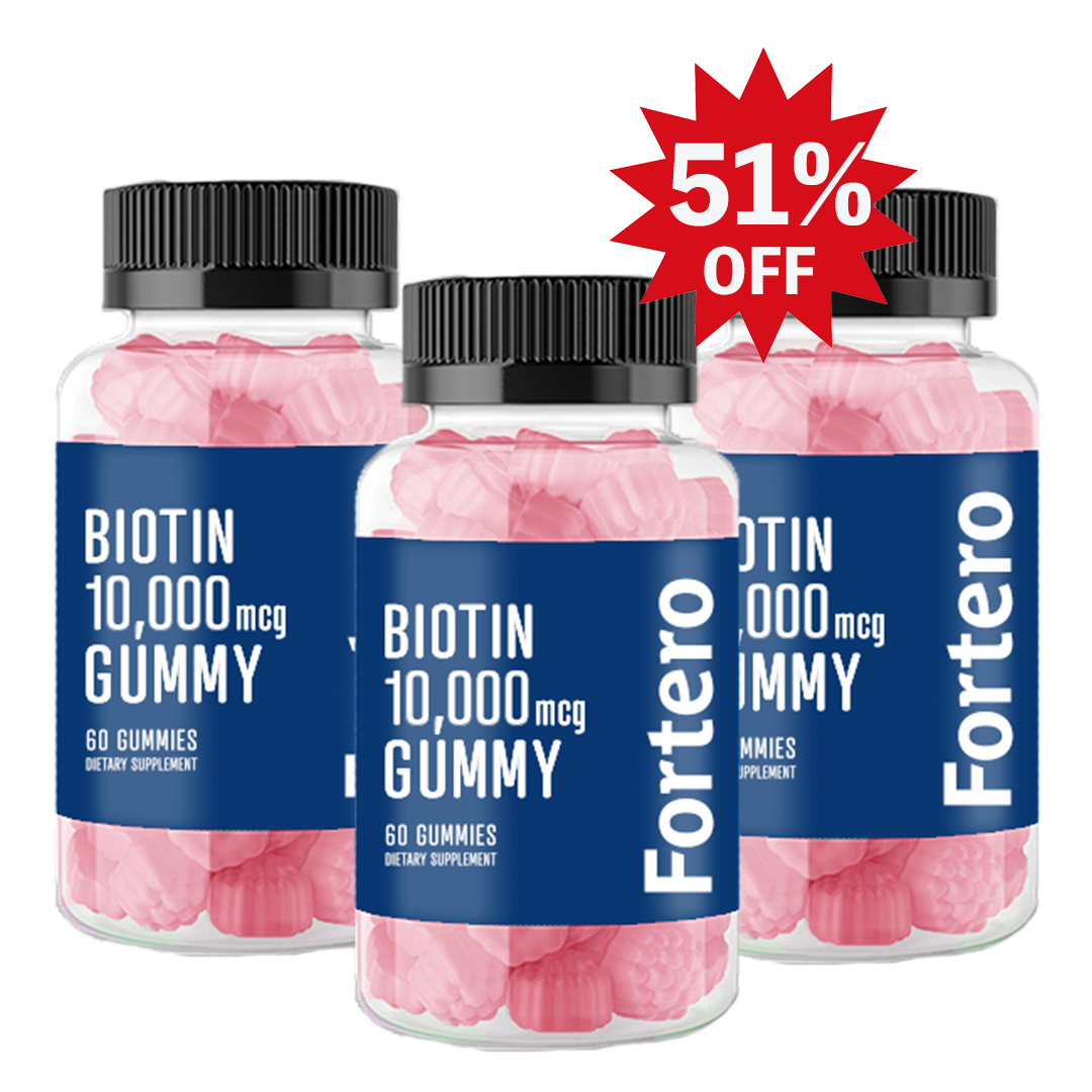 Fortero Biotin Gummy  (Pack of 3)