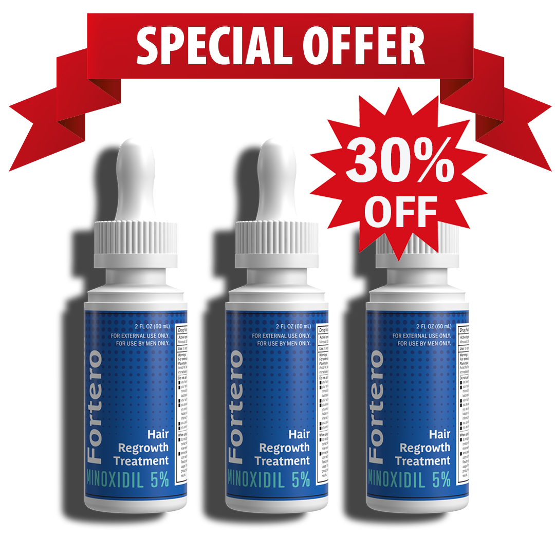 Fortero 5% Minoxidi [3 Pack] (One Time)